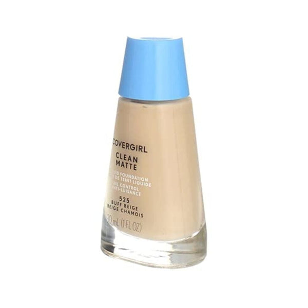 كريم أساس سائل نظيف غير لامع من كوفرجيرل COVERGIRL Clean Matte Liquid Foundation, Buff Beige, 1 Fl Oz (Pack of 4)4