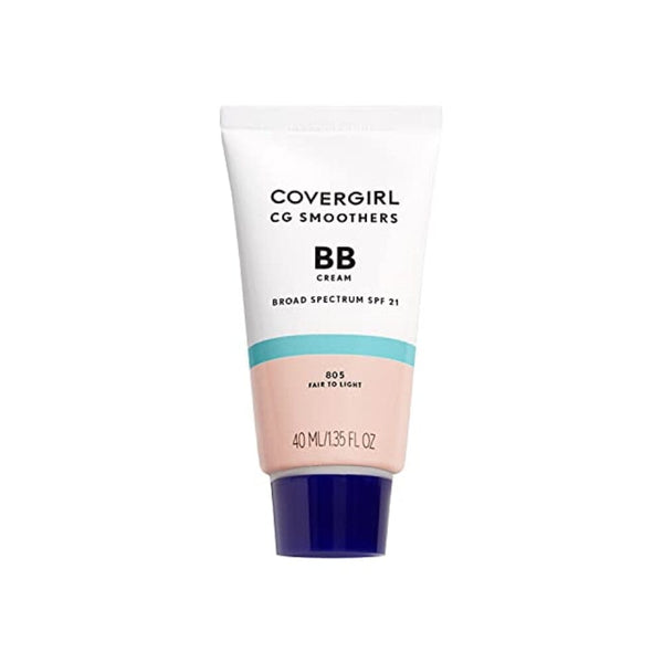 كريم بي بي خفيف الوزن من كوفرجيرل COVERGIRL Smoothers Lightweight BB Cream, Fair to Light 805, 1.35 oz (Packaging May Vary) Lightweight Hydrating 10-In-1 Skin Enhancer with SPF 21 UV Protection