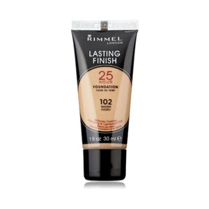 كريم أساس سائل يدوم لمدة 25 ساعة من ريميل عاجي دافئ Rimmel Lasting Finish 25 Hour Liquid Foundation Warm Ivory