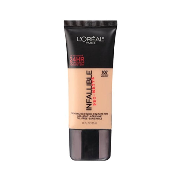 كريم أساس إنفاليبل برو مات من لوريال باريس بيج فريش L'Oréal Paris Infallible Pro-Matte Foundation, Fresh Beige, 1 fl. oz.