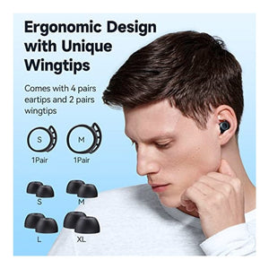 سماعات أذن لاسلكية تعمل بالبلوتوث Wireless Earbuds Bluetooth Headphones 120H Playtime IPX7 Waterproof in-Ear Earphones Power Display Ear Buds with Mic and 2600mAh Charging Case for Sports Workout Laptop TV Computer Phone Gaming Black