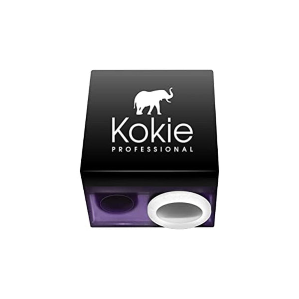 مبراة قلم مكياج كوكي للشفاه والحواجب وقلم تحديد العيون Kokie Makeup Pencil Sharpener for Lip, Eyebrow, and Eyeliner Pencil, Made in German Stainless Steel Blade, Size-Adjusting Adapter, Cleaning Stick