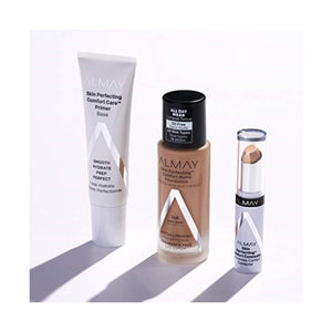 كريم أساس غير لامع سكين بيرفيكتنج كومفورت من ألماي Almay Skin Perfecting Comfort Matte Foundation, Hypoallergenic, Cruelty Free, Fragrance Free, Dermatologist Tested Liquid Makeup, Cool Ivory, 1 Fluid Ounce (Pack of 2)