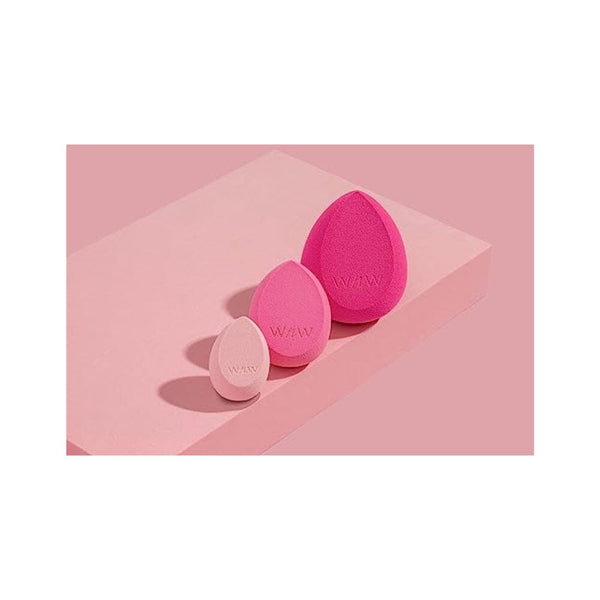 مجموعة ثلاثية الجمال من ويت إن وايلد wet n wild Power Trio, Beauty Blenders Trio Set in 3 Sizes for Effortless Makeup Application to Wide Areas and Closeup Details, Hydrophilic Material to Minimize Makeup Absorption and Waste