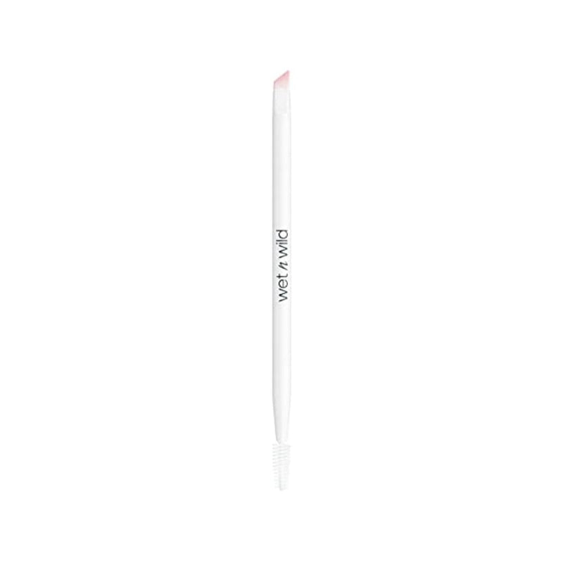 فرشاة للحواجب والقلم من ويت أند وايلد فرشاة تحديد بزاوية مسطحة للمكياج wet n wild Eyebrow and Liner Brush, Flat Makeup Angled Liner Brush, Ultra-Thin Precision, Soft Fibers