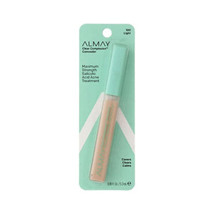 مصحح خافي عيوب البشرة من ألماي Almay Clear Complexion Concealer Corrector, Light [100], 0.18 oz (Pack of 2)