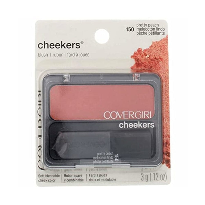 تشيكرز بلاش بريتي بيتش CoverGirl Cheekers Blush, Pretty Peach [150], 0.12 oz (Pack of 2)