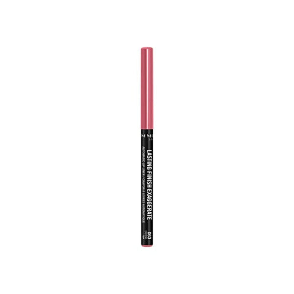 قلم تحديد شفاه أوتوماتيكي يدوم طويلاً Lasting Finish Exaggerate Automatic Lip Liner, 63 Eastend Pink, Shelf Pack of 3