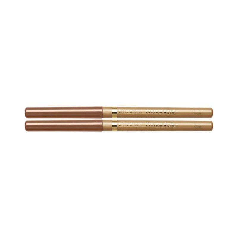 قلم تحديد الشفاه من لوريال باريس كلر ريتش L'Oreal Paris Colour Riche Lip Liner, Toffee To Be, 2 count