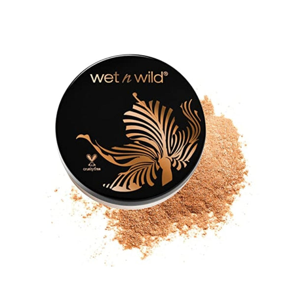 بودرة هايلايتينج من ويت ان وايلد ميغا جلو Wet n Wild MegaGlo Loose Highlighting Powder Makeup, Glow With The Flow, Gold | Vegan | Cruelty-free