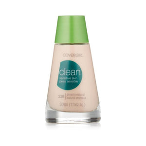مكياج سائل للبشرة الحساسة من كوفر جيرل CoverGirl Clean Sensitive Skin Liquid Makeup, Creamy Natural (N) 220, 1.0-Ounce Bottles (Pack of 2)