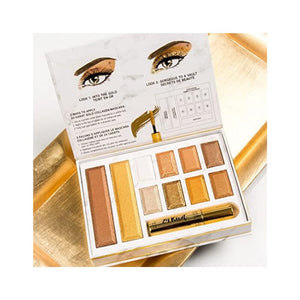 مجموعة مكياج فيزيشنز فورميولا 24 قيراط من الذهب اللامع Physicians Formula 24-Karat Gold Shimmer Makeup Set, Face Palette, The Gold Vault, Mascara, Eyeshadow, Christmas Gift