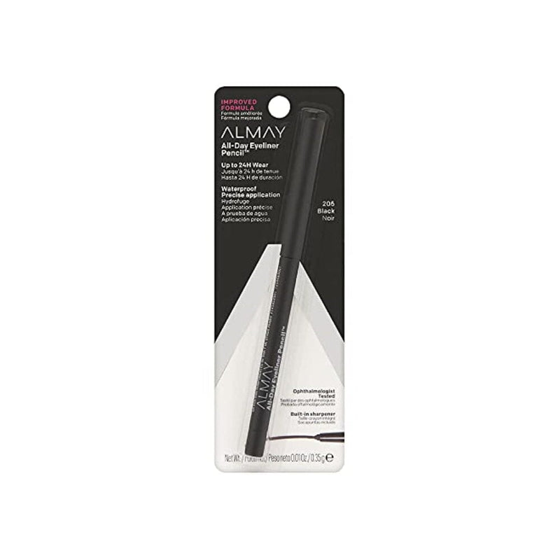 قلم تحديد العيون من ألماي Almay Eyeliner Pencil, Black [205], 0.01 oz (Pack of 6)