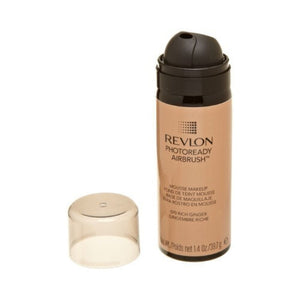 ريفلون فوتوريدي ايربراش موس مكياج زنجبيل غني (عبوة من قطعتين) Revlon Photoready Airbrush Mousse Makeup, Rich Ginger, 1.4 Ounce (Pack of 2)