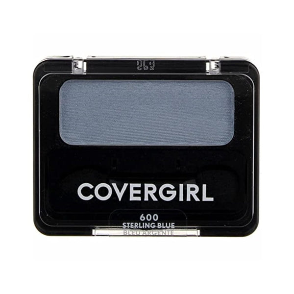 معززات العين، مجموعة واحدة من ظلال العيون باللون الأزرق الاسترليني CoverGirl Eye Enhancers 1 Kit Shadow, Sterling Blue [600] 0.09 oz (Pack of 12)