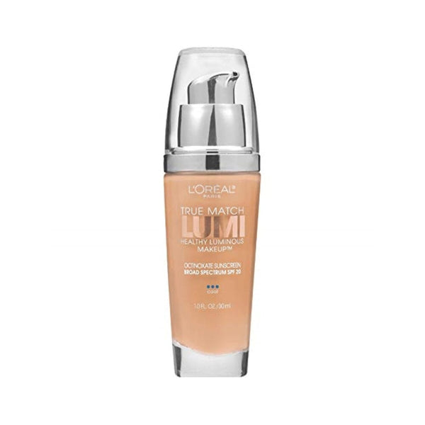 مكياج لوريال باريس ترو ماتش لومي هيلثي ومضيء L'Oreal Paris True Match Lumi Healthy Luminous Makeup, C4 Shell Beige, 1 fl; oz.