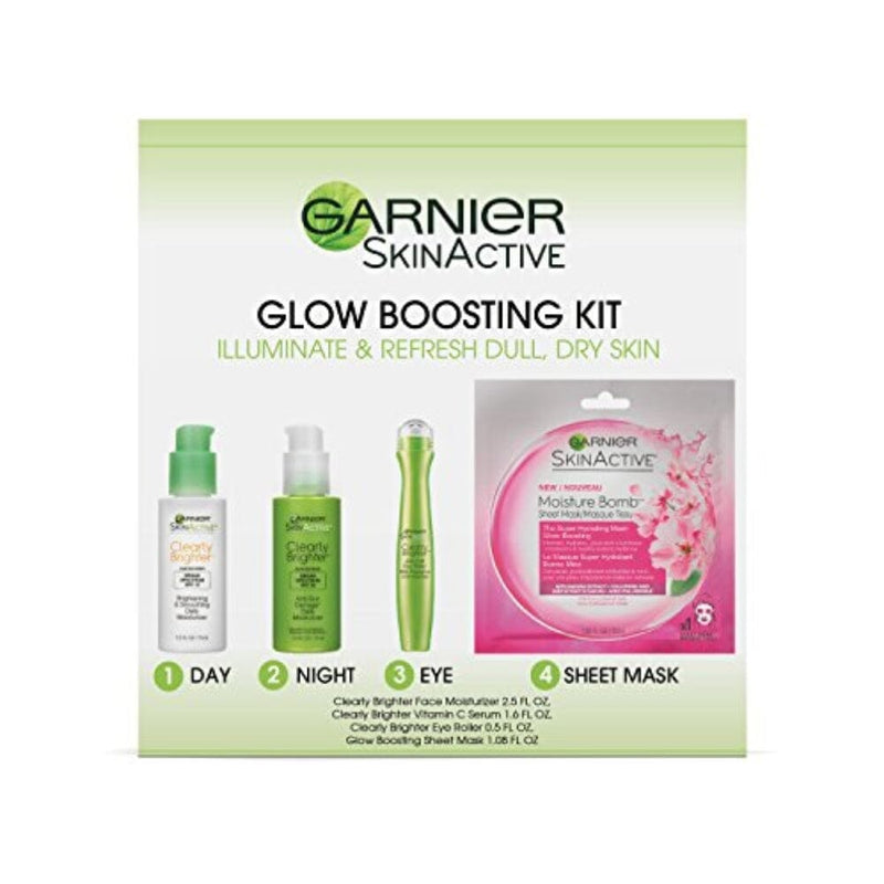مجموعة غارنييه للعناية بالبشرة Garnier SkinActive Glow-Boosting Skincare Kit