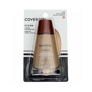 كريم أساس سائل للبشرة العادية من كوفرجيرل كلين باف بيج Covergirl Clean Buff Beige 125 Liquid Normal Skin Foundation Makeup, 2 Pound