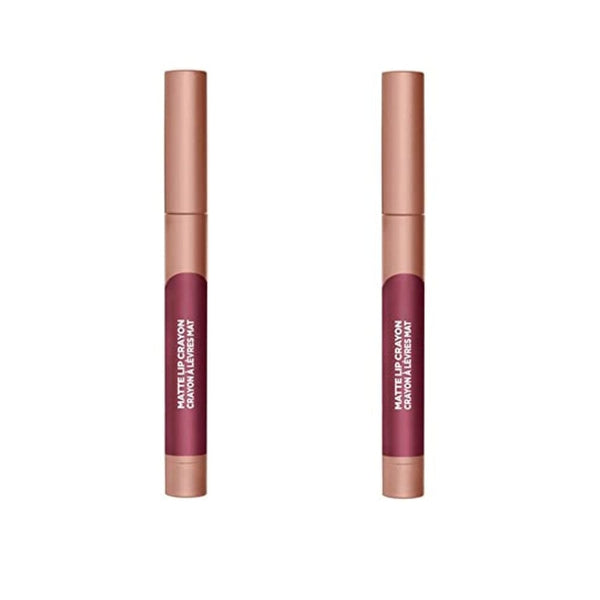 عبوة من قطعتين قلم تلوين شفاه غير لامع من لوريال باريس إنفاليبل Pack of 2 L'Oreal Paris Infallible Matte Lip Crayon, Sizzling Sugar # 514