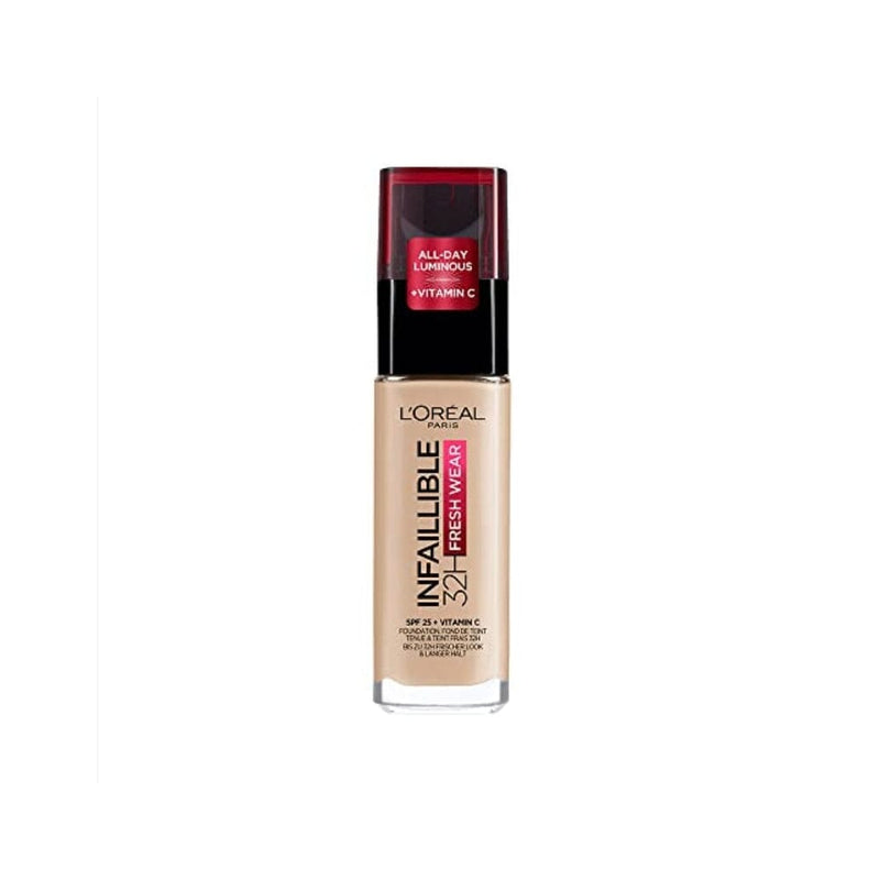 تينت 24 ساعة 130 بيج فاتح / حقيقي fond de teint infaillible 24h fresh wear 130 beige peau/true