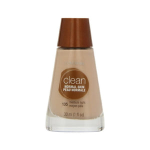 كوفر جيرل - مكياج سائل نظيف CoverGirl Clean Liquid Makeup, Medium Light 135, 1.0-Ounce Bottles (Pack of 2)