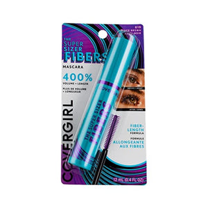 ماسكارا الألياف فائقة الحجم باللون الأسود والبني .35 فلوريدا COVERGIRL The Super Sizer Fibers Mascara Black Brown .35 fl. oz. (Pack of 4)