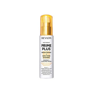 برايمر للوجه من ريفلون لجميع أنواع البشرة Face Primer by Revlon, PhotoReady Prime Plus Face Makeup for All Skin Types, Blurs & Fills in Fine Lines, Infused with Vitamin C and Lactic Acid, Brightening & Skin Tone Evening, 1 Oz