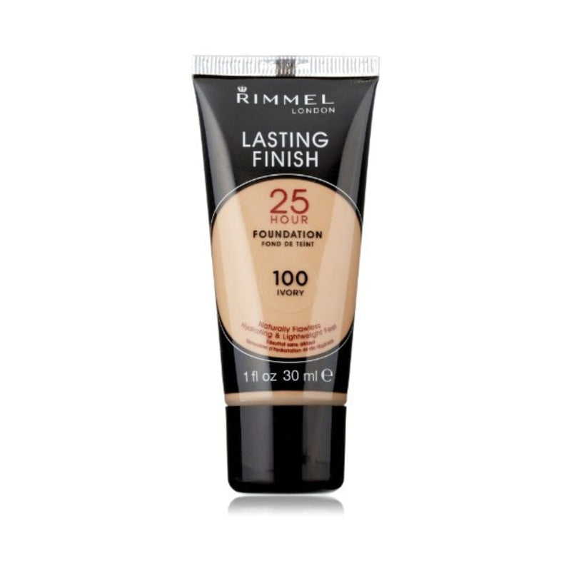 ريميل كريم أساس سائل يدوم 25 ساعة Rimmel Lasting Finish 25 Hour Liquid Foundation Ivory, 1 Ounce