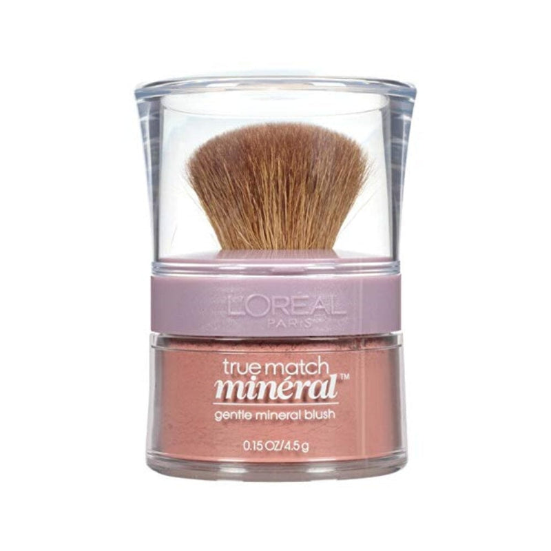 أحمر خدود معدني من لوريال باريس ترو ماتش جنتل عسلي L'Oreal Paris True Match Gentle Mineral Blush, Bare Honey [492] 0.15 oz (Pack of 2)