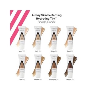 صبغة كريم أساس سائل مرطب من ألماي Almay Hydrating Liquid Foundation Tint, Lightweight with Light Coverage, Naturally Dewy Finish, Hypoallergenic, Dermatologist Tested, Fragrance Free, 110 Buff, 0.94 fl oz.