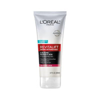 جل منظف حمض الجليكوليك النقي 3.5٪ من لوريال باريس مع حمض الساليسيليك L'Oreal Paris Revitalift 3.5% Pure Glycolic Acid Cleansing Gel wth Salicylic Acid, Resurface for Smoother Brighter Skin, 6.7 fl oz