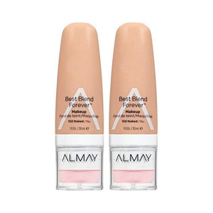 مكياج بيست بليند فور إيفر من ألماي Almay Best Blend Forever Makeup, Naked #150 (2-Pack)