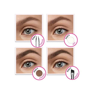 مجموعة مكياج حواجب ألتيميت من ويت إن وايلد بودرة حواجب بني داكن Wet N Wild Ultimate Eyebrow Makeup Kit, Eyebrow Powder Dark Brown, Brow Hair Removal Tweezers, Wax, Brush