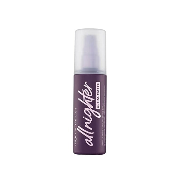 بخاخ إعداد غير لامع للغاية Urban Decay All Nighter Ultra Matte Setting Spray - Makeup Finishing Spray - Lasts Up To 16 Hours - Oil & Shine-Controlling Mist - Great for Oily Skin, 4 Ounce