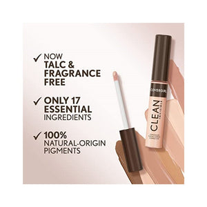 خافي عيوب البشرة كلين غير مرئي من كوفر جيرل Covergirl Clean Invisible Concealer, Lightweight, Hydrating, Vegan Formula, Classic Beige 130, 0.23oz