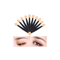 فرشاة ظلال العيون للاستعمال مرة واحدة على الوجهين من إسفنجة مكياج العيون 150 Pack Disposable Eyeshadow Brush, JASSINS Double-Sided Eye Makeup Sponge Applicators