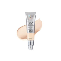 كريم تصحيح اللون IT Cosmetics Your Skin But Better CC+ Cream, Fair Light (C) - Color Correcting Cream, Full-Coverage Foundation, Hydrating Serum & SPF 50+ Sunscreen - Natural Finish - 1.08 fl oz