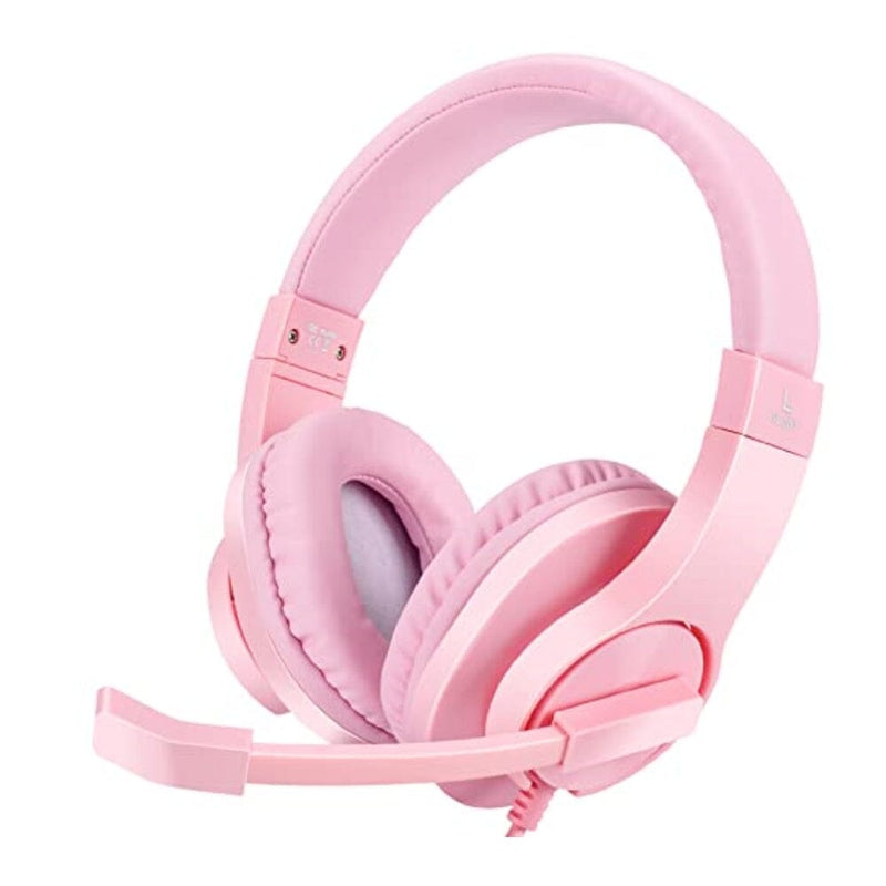 سماعة الألعاب المحيطة وإلغاء الضوضاء DIWUER Gaming Headset for Xbox One, PS4, Nintendo Switch, Bass Surround and Noise Cancelling 3.5mm Over Ear Headphones with Mic for Laptop PC Smartphones, Pink