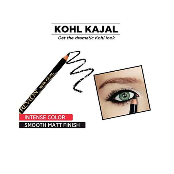 ريفلون كحل كاجال قلم تحديد عيون اسود 1.14 جرام Revlon Kohl Kajal Eye Liner Pencil Black, 1.14g