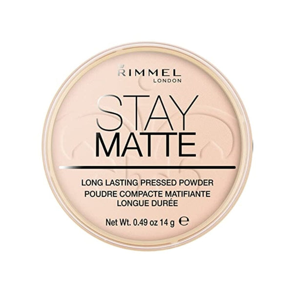 بودرة مضغوطة ستاي مات تدوم طويلاً من ريميل لندن - 002 بينك بلوسوم Rimmel London Stay Matte Long Lasting Pressed Powder - 002 Pink Blossom