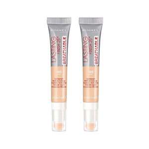 خافي عيوب البشرة يدوم طويلاً من ريميل Rimmel Lasting Finish Breathable Concealer, Fair, 0.23 Fl Oz, Pack of 2