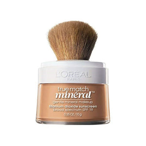 كريم أساس لوريال ترو ماتش المعدني L'Oreal True Match Mineral Foundation, Sun Beige [468], 0.35 oz (Pack of 2)