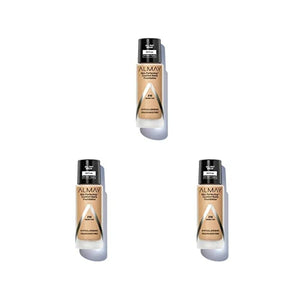 كريم أساس غير لامع سكين بيرفكتينج كومفورت من ألماي Almay Skin Perfecting Comfort Matte Foundation, Hypoallergenic, Cruelty Free, Fragrance-Free, Dermatologist Tested Liquid Makeup, Warm Tan, 1 Fluid Ounce (Pack of 3)