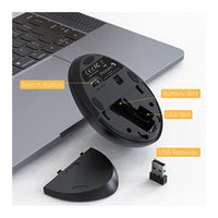 ماوس رأسي لاسلكي ProtoArc Wireless Vertical Mouse, EM14 Ergonomic Wireless Mouse 2.4G Optical Vertical Mice, 800/1200 / 1600 DPI, Reduce Wrist Strain, for Small Hands