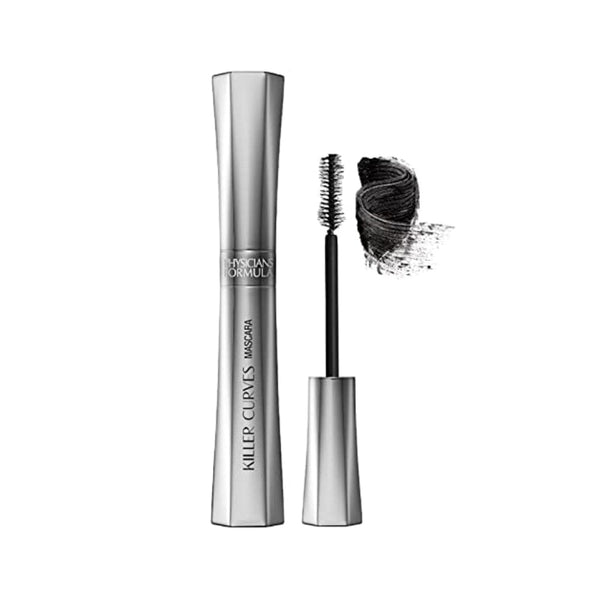 ماسكارا فيزيشنز فورميولا سوداء كاملة الحجم لرفع الرموش معتمدة من قبل أطباء الجلدية Physicians Formula Killer Curves Curling Mascara, Black, Full-Volume Lash-Lifting, Dermatologist Approved, Clinically Tested, Ophthalmologist Approved, Cruelty Free, Vegan