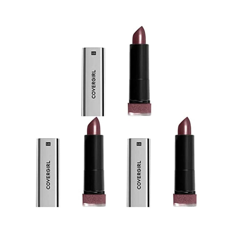 أحمر شفاه مكشوف من كوفرجيرل ميتاليك COVERGIRL Exhibitionist Lipstick Metallic, Rendezvous 535, 0.123 Ounce (Pack of 3)