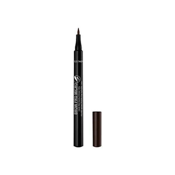 قلم حواجب برو ذيس واي من ريميل لندن Rimmel London Brow This Way Eyebrow Pencil, Highly Pigmented, Long-Wearing, Easy to Apply, 004, Dark Brown, 0.03oz