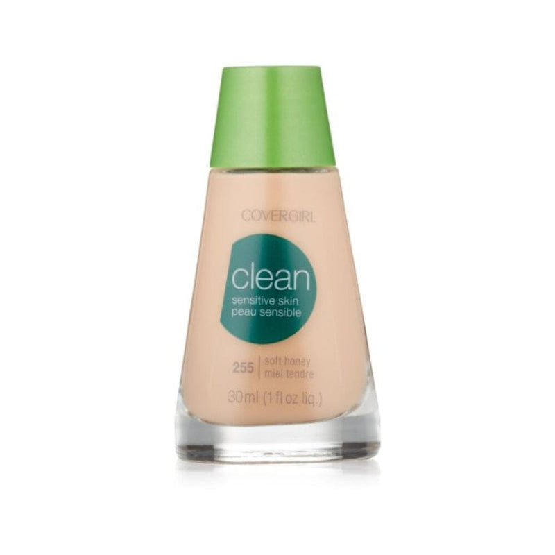 مكياج سائل للبشرة الحساسة CoverGirl Clean Sensitive Skin Liquid Makeup, Soft Honey (W) 255, 1.0-Ounce Bottles (Pack of 2)