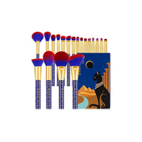 مجموعة فرش مكياج دوكولور مكونة من 19 قطعة Docolor Makeup Brushes 19Pcs Makeup Brush Set Premium Gift Synthetic Powder Kabuki Foundation Contour Blush Concealer Eye Shadow Blending Liner Make Up Brush Kit, Ancient Egyptian Series