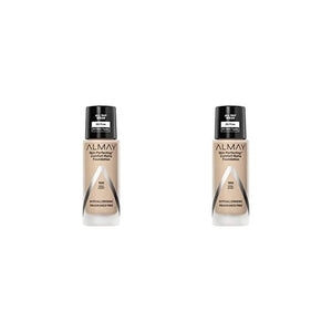 كريم أساس غير لامع سكين بيرفيكتنج كومفورت من ألماي Almay Skin Perfecting Comfort Matte Foundation, Hypoallergenic, Cruelty Free, Fragrance Free, Dermatologist Tested Liquid Makeup, Cool Ivory, 1 Fluid Ounce (Pack of 2)